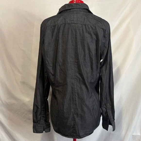 Guess Women's Black Button Down Shirt MM258 - Picture 3 of 5